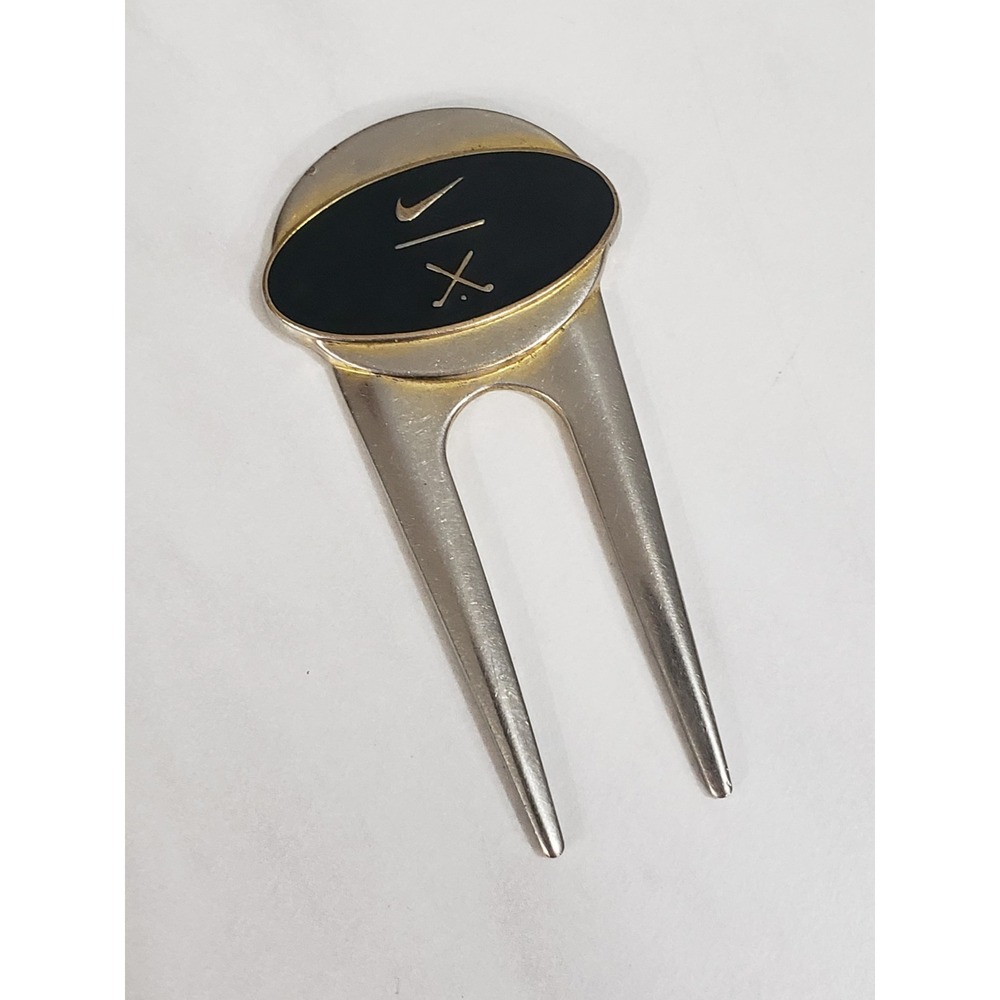 Super Rare Nike Golf Divot Tool Black & Gold‎ Old Logo